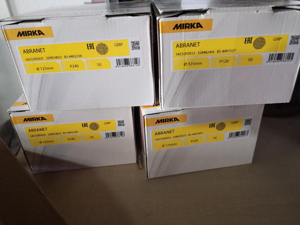 Mirka Abranet schuurschijven schuurpapier 125 mm 50 stuks, Verzenden