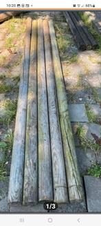GEZOCHT ronde tuinhout palen, Tuin en Terras, Palen, Balken en Planken, Ophalen, Gebruikt, 180 tot 250 cm, Palen