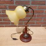 Lamp met houten voet, Antiek en Kunst, Verzenden