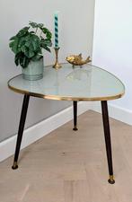 Vintage bijzettafel midcentury, Ophalen of Verzenden, Zo goed als nieuw, Hout