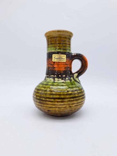 Vintage West Germany vaas Carstens Tönnieshof 7908-15 Groen, Antiek en Kunst, Antiek | Vazen, Ophalen of Verzenden