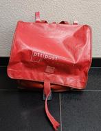 Rode leren PTT Post post/fietstas vintage, Ophalen, Gebruikt, Rood, Minder dan 35 cm