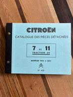 Citroën Traction AV 7-11 onderdelen boek, Ophalen of Verzenden