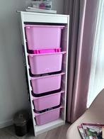 Trofast kast ikea met 5 bakken roze, Huis en Inrichting, Ophalen, Zo goed als nieuw