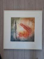 Prachtige ingelijste kleuren ets van kunstenaar Ad Arma., Ophalen of Verzenden