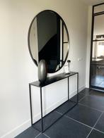 Stalen sidetable gepoedercoat (maatwerk), Verzenden, Nieuw, Robuust, strak, zwart, hotelchique, staal, stoer, 150 tot 200 cm