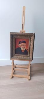 Man met pijp, oud schilderijtje, signatuur, Antiek en Kunst, Kunst | Schilderijen | Klassiek, Ophalen of Verzenden