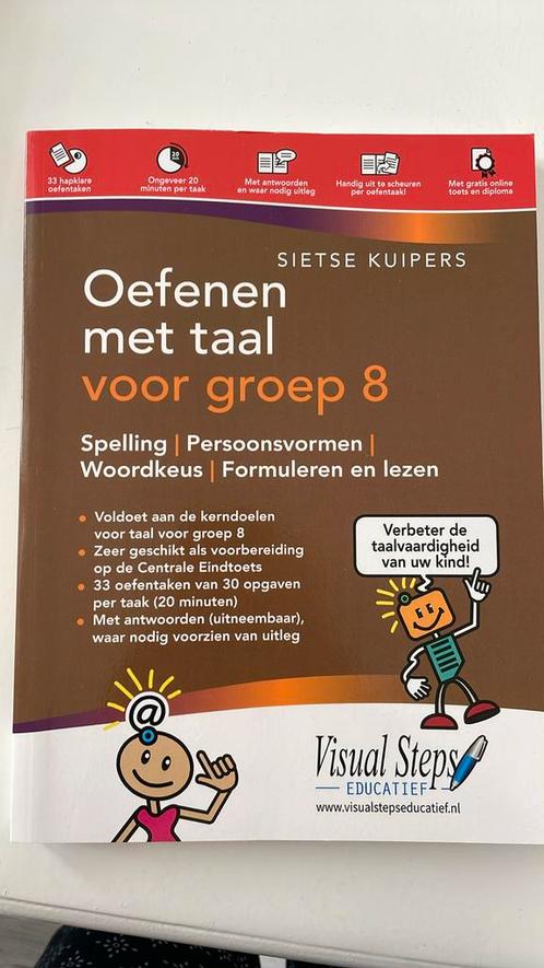 Sietse Kuipers - Oefenen met taal voor groep 8, Boeken, Schoolboeken, Zo goed als nieuw, Nederlands, Ophalen of Verzenden