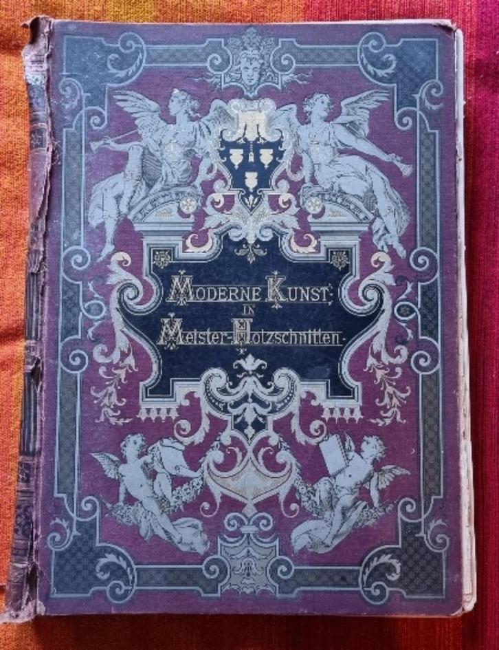 Moderne Kunst in Meister-Holzschnitten - 1893 - IGST, Antiek en Kunst, Antiek | Boeken en Bijbels, Ophalen of Verzenden