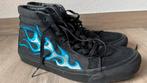 Zwarte Vans Sk8-Hi met vlammen - Maat 44, Kleding | Dames, Ophalen of Verzenden, Zo goed als nieuw, Zwart, Sneakers of Gympen