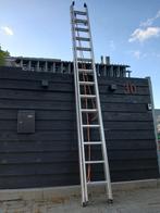 Hymer touwoptrekladder ladder aluminium 2x16 sporten, Doe-het-zelf en Verbouw, Ladders en Trappen, Ophalen, Zo goed als nieuw