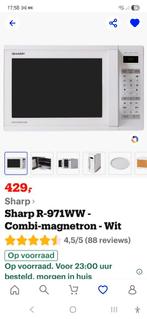 Sharp R-970W Combimagnetron - Wit, Ophalen, Combimagnetron, Oven, Nieuw