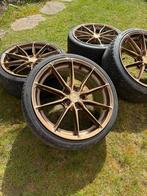 JR37 bronze velgen - 18 inch - 5X114 - nieuwe zomer banden, Auto-onderdelen, Banden en Velgen, Ophalen, 18 inch, Velg(en), Personenwagen