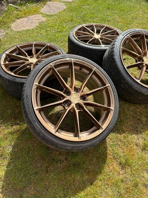 JR37 bronze velgen - 18 inch - 5X114 - nieuwe zomer banden, Auto-onderdelen, Banden en Velgen, Velg(en), Zomerbanden, 18 inch