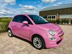 Fiat 500 1.2 2018 Popstar roze glitter origineel nederlands, Auto's, Voorwielaandrijving, 1242 cc, 840 kg, 23 km/l