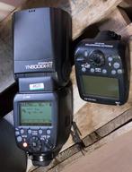 2 yongnuo yn600ex-rt  en zender, Audio, Tv en Foto, Fotografie | Flitsers, Ophalen of Verzenden, Zo goed als nieuw, Canon, Kantelbaar