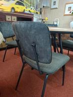 4 Nieuwe stoelen,  Novali, lava/antraciet, van Xooon, Huis en Inrichting, Ophalen, Overige kleuren, Nieuw, Stof