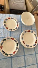 Boerenbond servies borden en grote schaal, Antiek en Kunst, Ophalen of Verzenden