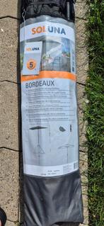 Soluna Halve Parasol - Antraciet - Nieuw, Tuin en Terras, Parasols, Ophalen, Nieuw, 2 tot 3 meter, Muurparasol