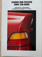 Brochure BMW E36 3 serie lakkleuren en bekleding., Boeken, Ophalen of Verzenden, Zo goed als nieuw, BMW