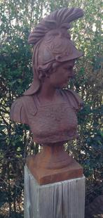 Grote zware gietijzeren borstbeeld Romein., Tuin en Terras, Ophalen, Nieuw, Metaal, Mensenbeeld