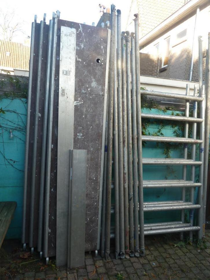 ALUMINIUM ROLSTEIGER ALTREX, Doe-het-zelf en Verbouw, Steigers, Gebruikt, Rolsteiger of Kamersteiger, 5 meter of hoger, Ophalen