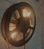 Vintage Philips Filmspoel Wandlamp met LED, Ophalen of Verzenden, Gebruikt, Metaal, Vintage, Industrieel