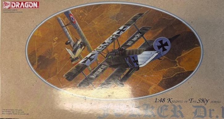 Coelianmodels, Dragon, 5901, Fokker Dr. 1, 1/48, € 19,99, Hobby en Vrije tijd, Modelbouw | Vliegtuigen en Helikopters, Nieuw, Groter dan 1:72
