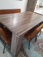 Tafel set + 3 spiegels. Eettafel, salontafel, Huis en Inrichting, Tafels | Eettafels, Overige houtsoorten, Gebruikt, 100 tot 150 cm