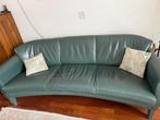 Leolux leren designbank – donkergroen – topkwaliteit!, Ophalen, Zo goed als nieuw, 75 tot 100 cm, Leer