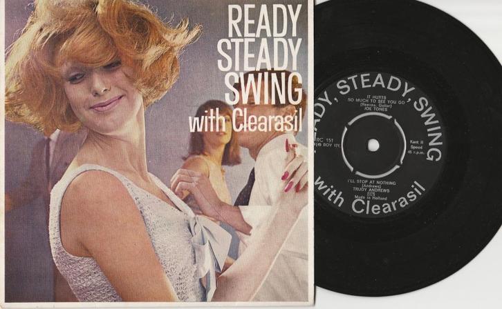 CLEARASIL- Ready Steady Swing- Reclame EP 1965-ook VERZENDEN, Verzamelen, Merken en Reclamevoorwerpen, Gebruikt, Ophalen