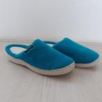 Mooie turkooise badstof slippers/pantoffels maat 37, Overige kleuren, Ophalen of Verzenden, Zo goed als nieuw, Pantoffels of Sloffen
