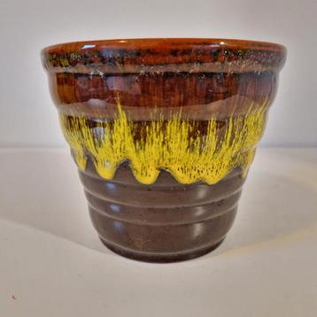 vintage bloempot jaren 60 retro bloempot lava glazuur beschikbaar voor biedingen