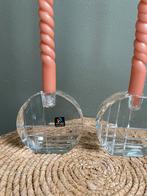 ZGAN set 2 kristallen art deco stijl kandelaars ‘Marc Aurel’, Antiek en Kunst, Antiek | Glas en Kristal, Ophalen of Verzenden