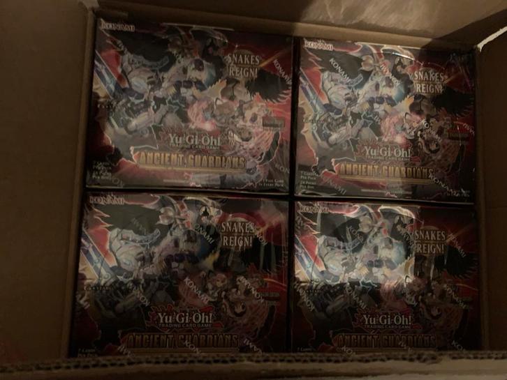 Full case Yu-Gi-Oh! Ancient Guardians Boosterboxen (12stuks), Hobby en Vrije tijd, Verzamelkaartspellen | Overige, Nieuw, Boosterbox