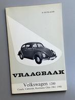 Vraagbaak Volkswagen kever 1200 Coach , Karmann Ghia 1961 -, Auto diversen, Handleidingen en Instructieboekjes, Ophalen of Verzenden