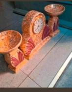 Art Deco Tafelklok met Schalen, Ophalen of Verzenden