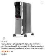 Taurus Dakar Olie Radiator - 2500W (oil electric heater), Ophalen, 30 tot 80 cm, Gebruikt, Radiator