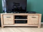 TV kast, TV-meubel echt hout, Ophalen, Gebruikt, 150 tot 200 cm, Minder dan 100 cm