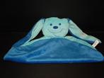 DIFRAX KONIJN SOFTDOEK KNUFFELDOEK ROND VELOURS LICHTBLAUW M, Ophalen of Verzenden, Nieuw, Konijn
