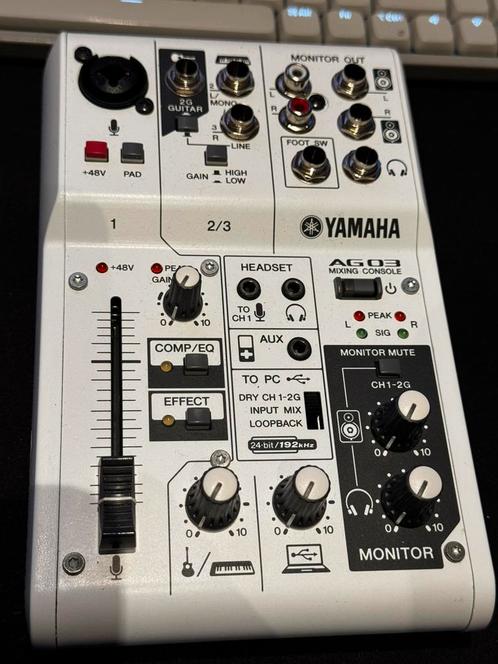 Yamaha AG03 XLR ADC / streaming mixer / audio interface, Muziek en Instrumenten, Mengpanelen, Gebruikt, Ophalen