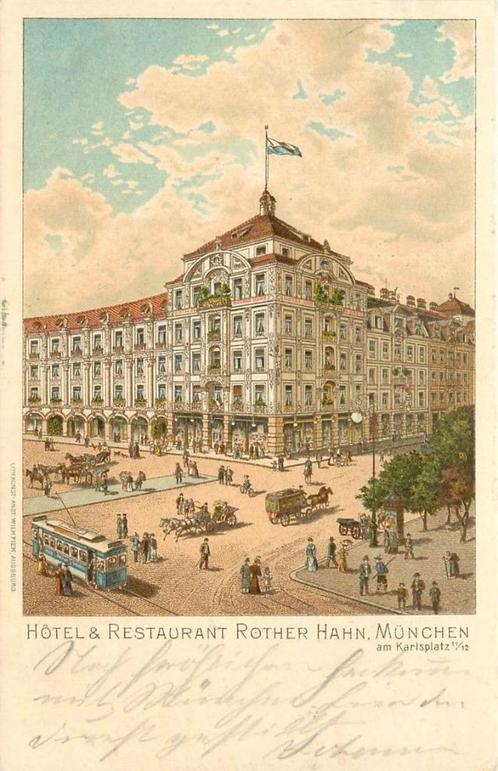 (379-127-025) München Rother Hahn, Verzamelen, Ansichtkaarten | Buitenland, Duitsland, Voor 1920, Verzenden