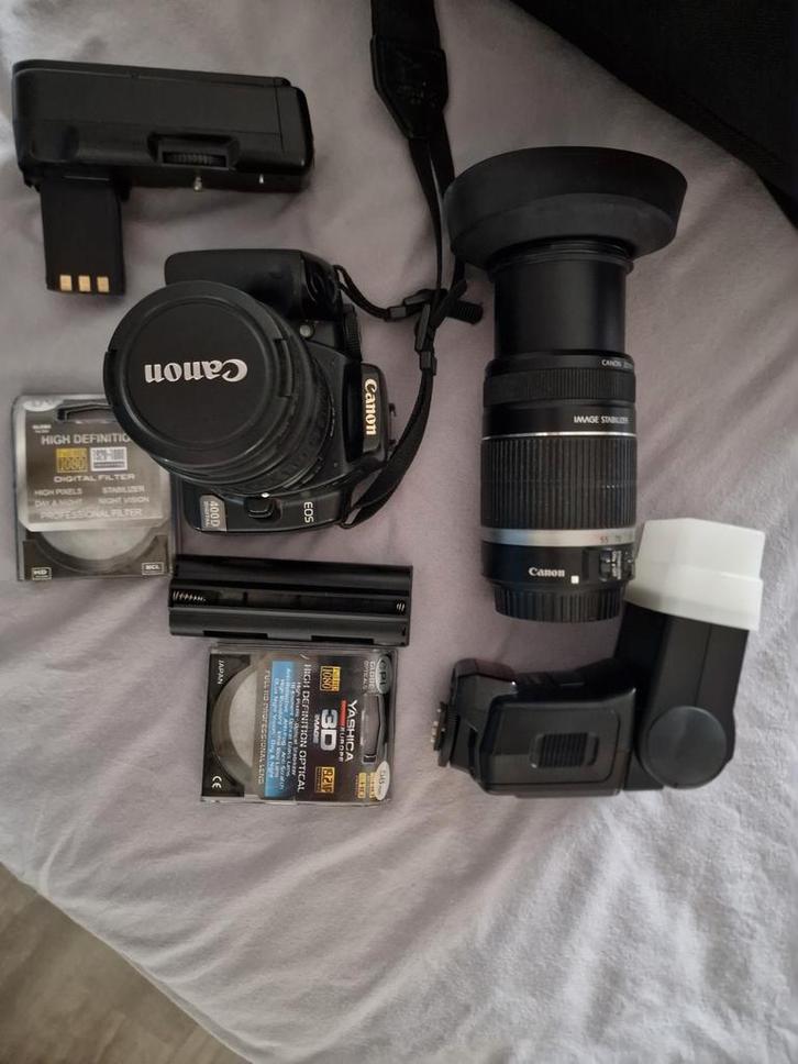 Canon EOS 400D + Rugzak, Audio, Tv en Foto, Fotocamera's Digitaal, Gebruikt, Spiegelreflex, Canon, Minder dan 4 keer, Ophalen