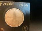 5 Reichsmark 1934 - Zilveren Munt, Postzegels en Munten, Ophalen of Verzenden, Duitsland, Losse munt, Zilver
