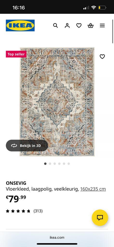 Perzisch tapijt 160x235, Huis en Inrichting, Stoffering | Tapijten en Kleden, Zo goed als nieuw, 200 cm of meer, Rechthoekig, Ophalen