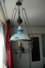 Antieke olielamp, omgebouwd op stroom, Antiek en Kunst, Ophalen of Verzenden