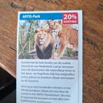 Artis 20 % korting. Meerdere bonnen, Drie personen of meer, Kortingskaart