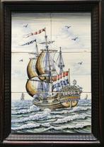 Tegeltableau Zeilschip – kleur - 2 x 3 portret – portret, Ophalen of Verzenden