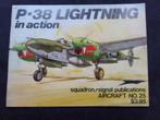 P-38 Lightning in action, Ophalen of Verzenden, Tweede Wereldoorlog, Zo goed als nieuw, Luchtmacht
