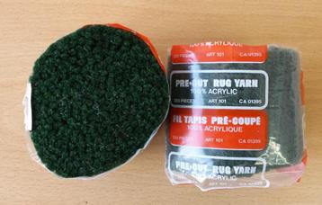 Cupjes Acryl Tapijt Garen - kleur 648 - groen -5 beschikbaar beschikbaar voor biedingen